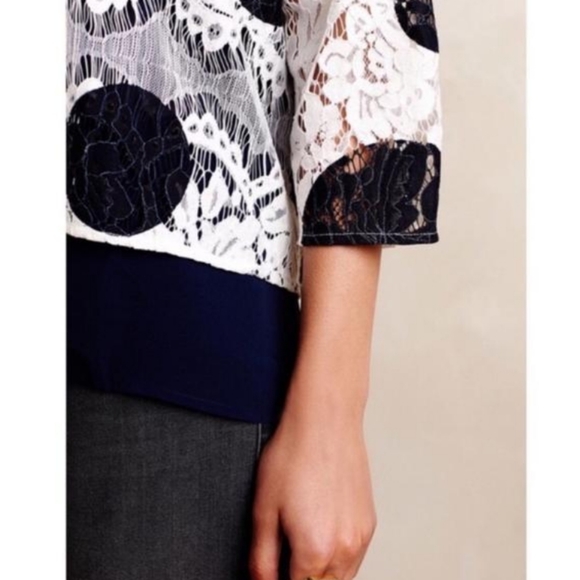 Anthropologie HD in Paris Rochelle Lace Blouse - Picture 5 of 12